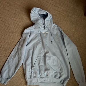 LONELY GHOST - text me when home. Blue and orange. No tag but size small